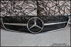 W207 E-Class Coupe Black Chrome Grille [SL-Style]
