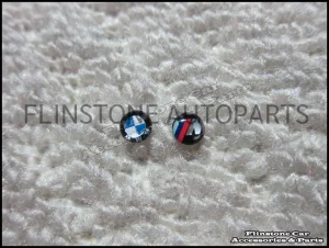 ซองกุญแจ BMW สีดำ ด้ายสีแดง-ฟ้า