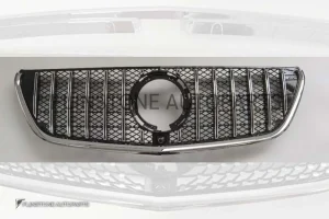 กระจังหน้า W447 V-Class ทรง GT สีเงิน-โครเมี่ยม
