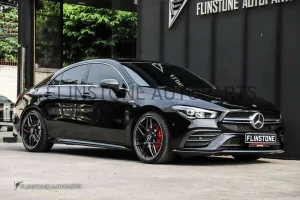 คิ้วโค้งช่องลมหน้า Carbon Fiber W118 CLA-Class ทรงเดิม