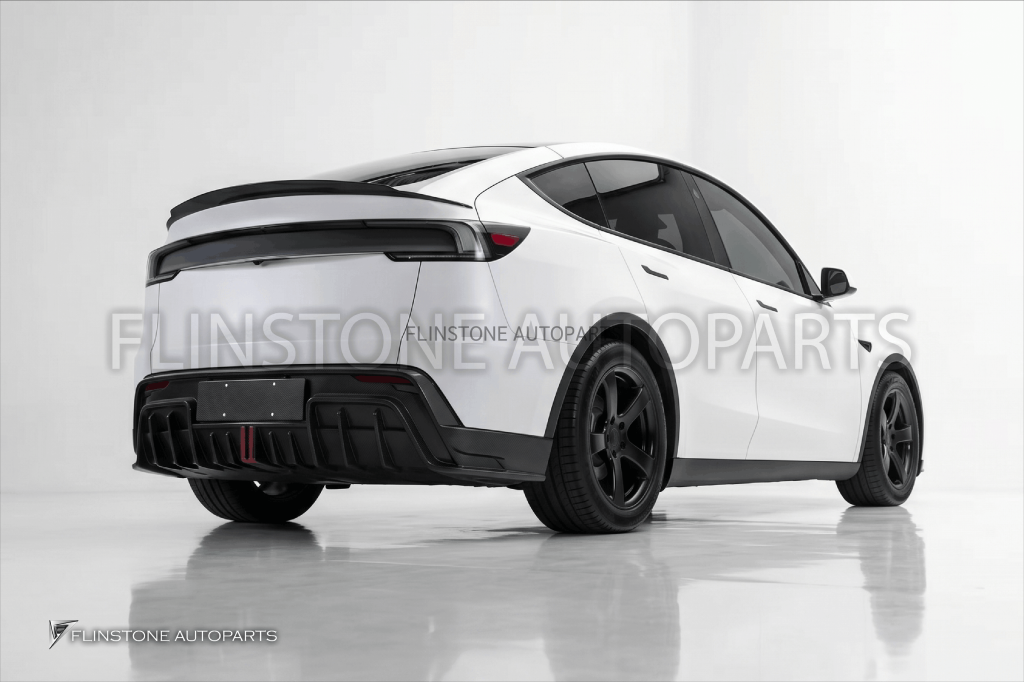ดิฟฟิวเซอร์ Carbon Fiber Tesla Model Y Juniper ทรง USUS Autoclave