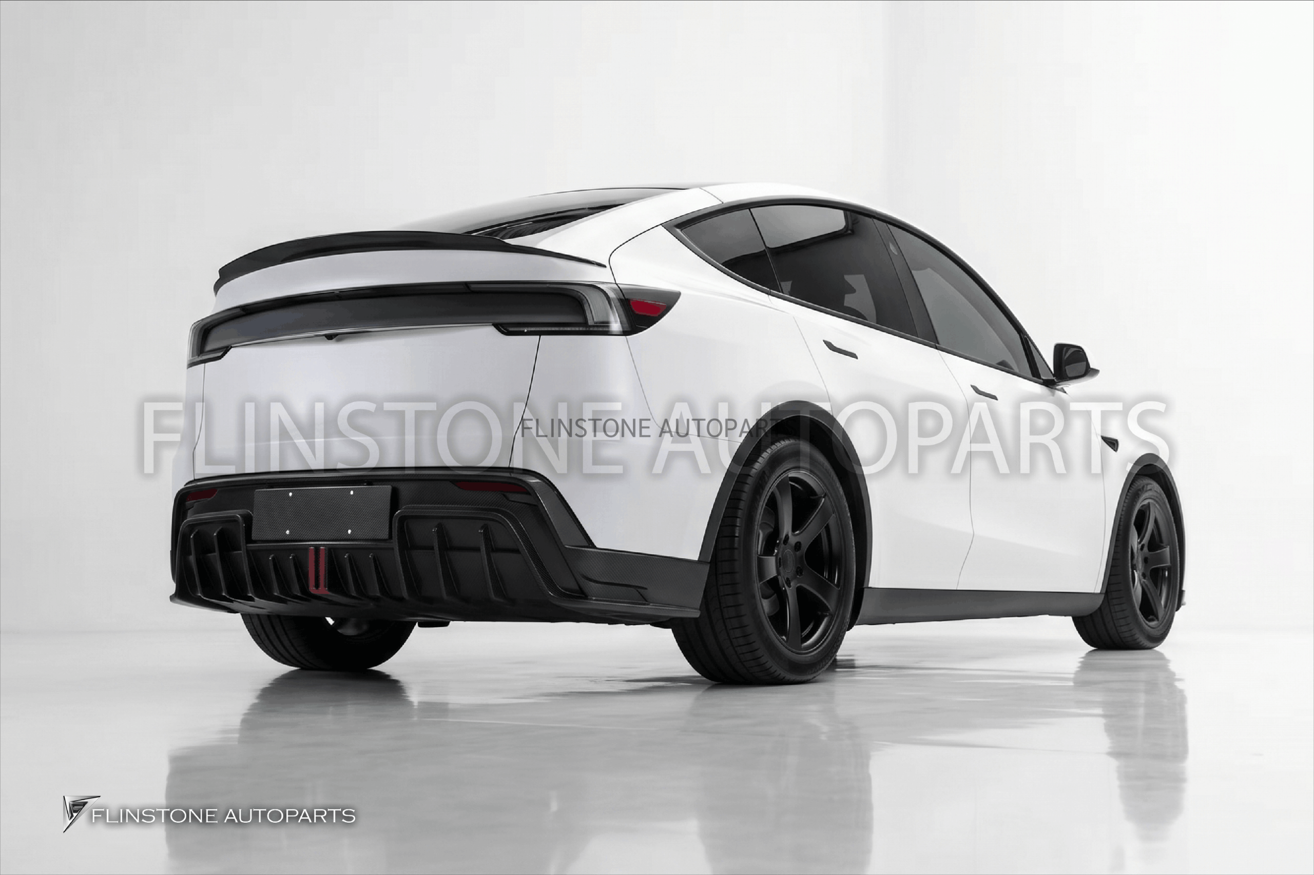 ดิฟฟิวเซอร์ Carbon Fiber Tesla Model Y Juniper ทรง USUS Autoclave