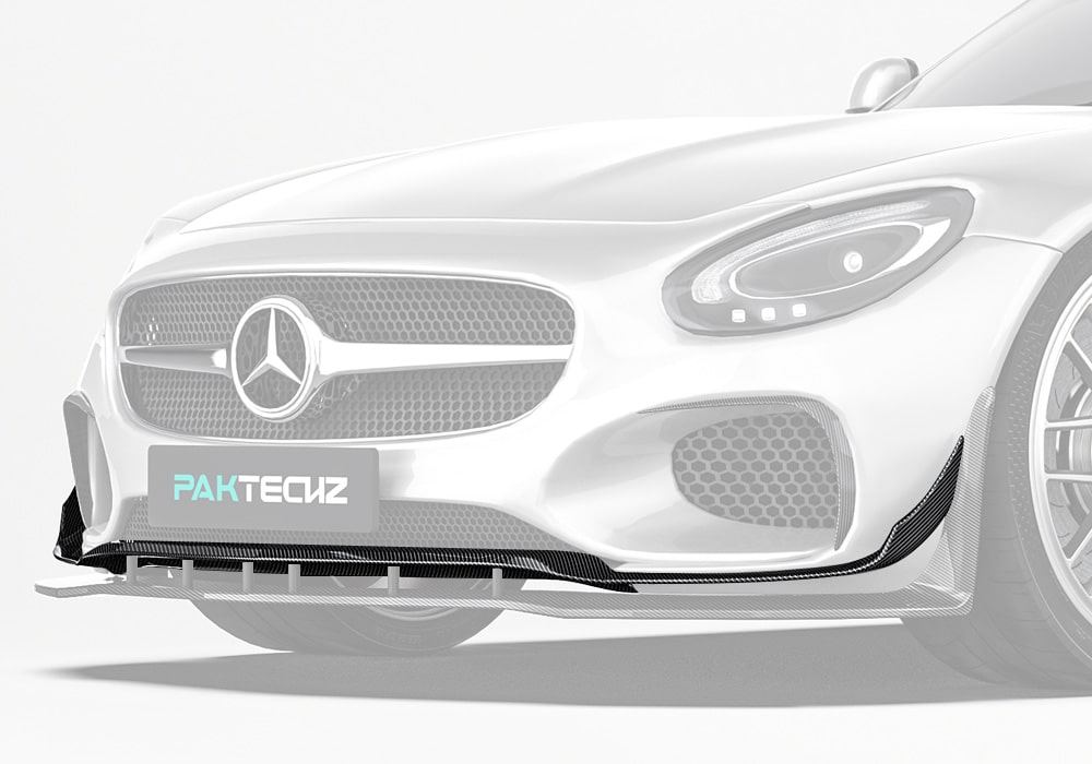 ลิ้นหน้าคาร์บอนไฟเบอร์ Ver.1 Mercedes-AMG GT/GTS C190 PAKTECHZ