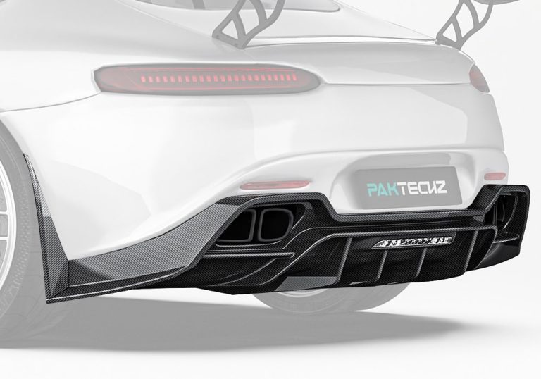 ดิฟฟิวเซอร์หลังคาร์บอนไฟเบอร์ Ver.1 Benz AMG GT/GTS C190 PAKTECHZ