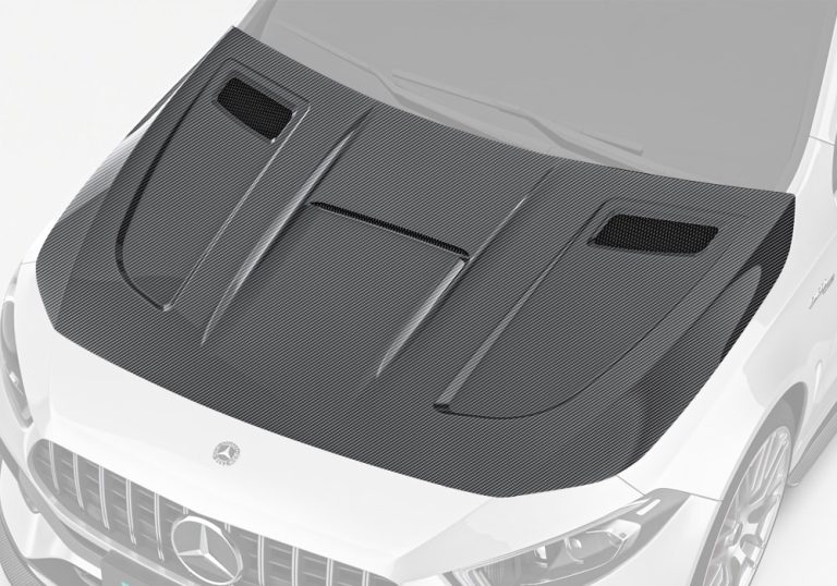 ฝากระโปรงหน้าคาร์บอนไฟเบอร์ Benz A-Class W177 PAKTECHZ