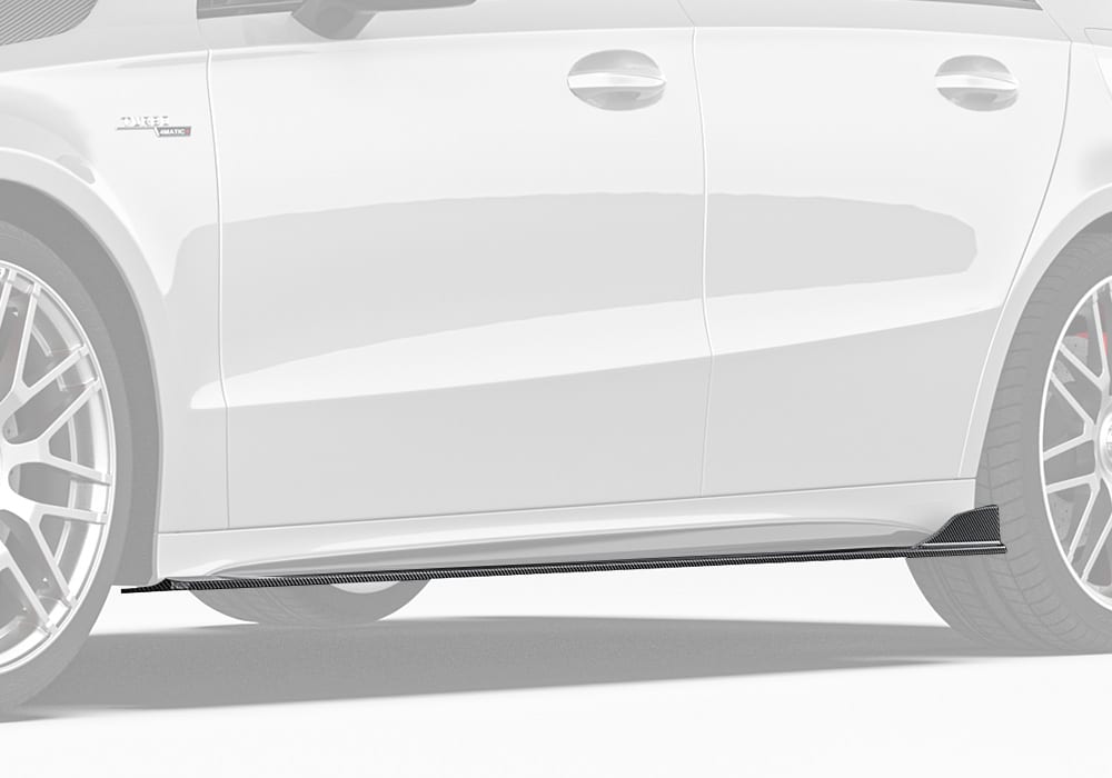 สเกิร์ตข้างคาร์บอนไฟเบอร์ Benz A-Class W177 PAKTECHZ