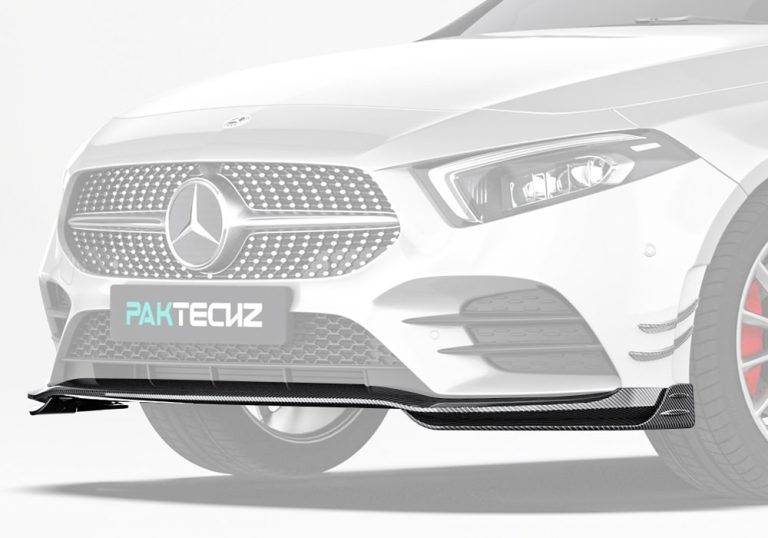 ลิ้นหน้าคาร์บอนไฟเบอร์ Ver.2 Mercedes Benz A35 W177 PAKTECHZ