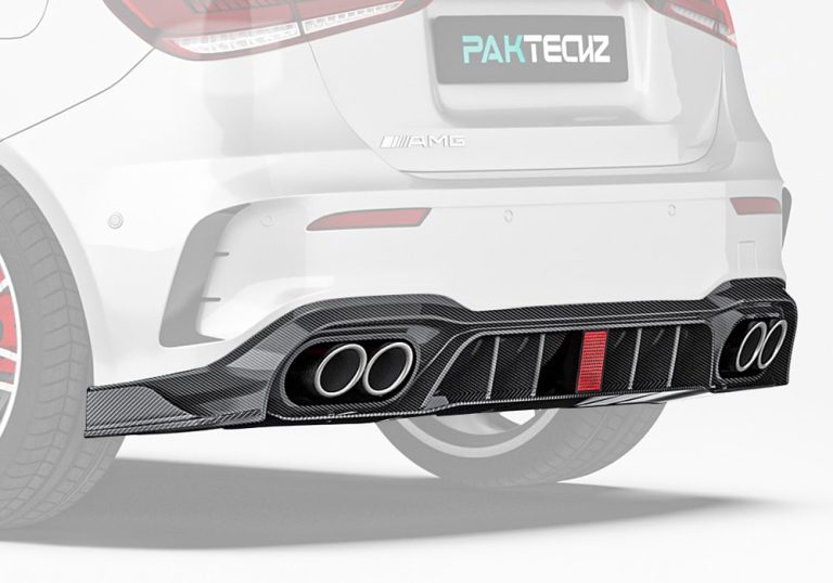 ดิฟฟิวเซอร์หลังคาร์บอนไฟเบอร์ Ver.2 Mercedes A35 W177 PAKTECHZ