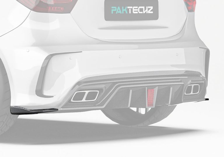 สปลิตเตอร์ข้างด้านหลังคาร์บอนไฟเบอร์ Mercedes Benz A-Class W176 PAKTECHZ