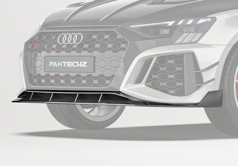 ลิ้นหน้าคาร์บอนไฟเบอร์ Ver.2 Audi RS3 8Y PAKTECHZ