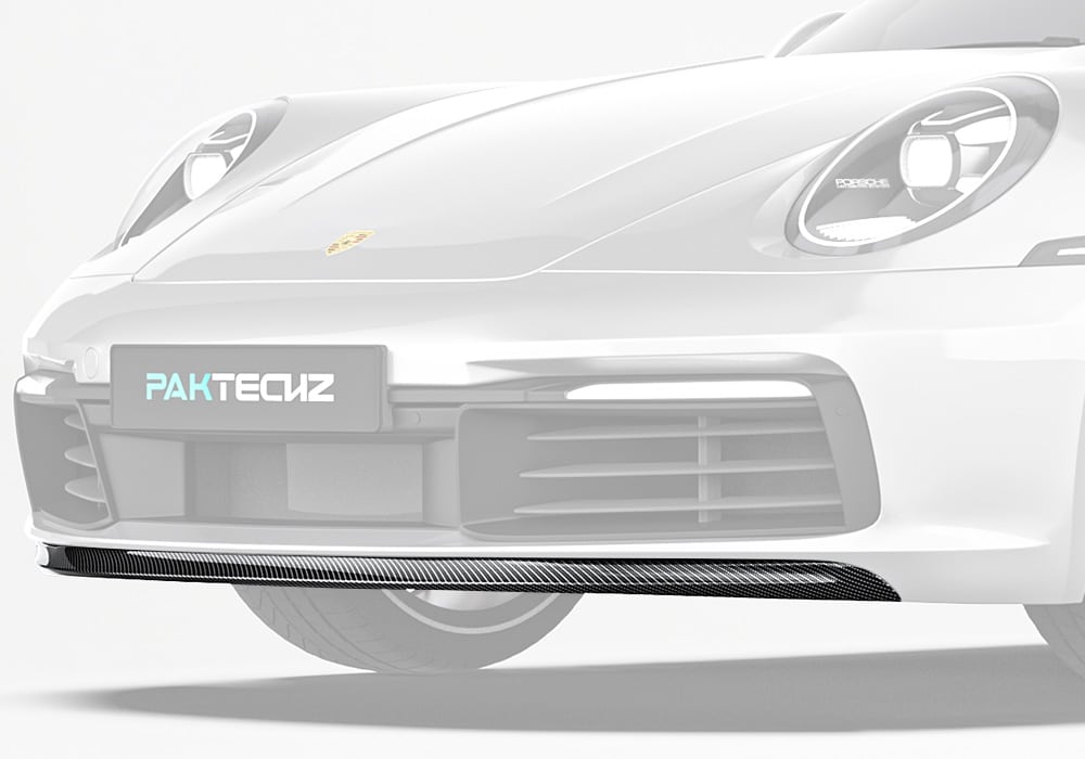 ลิ้นหน้าคาร์บอนไฟเบอร์ Porsche 911 992.1 PAKTECHZ