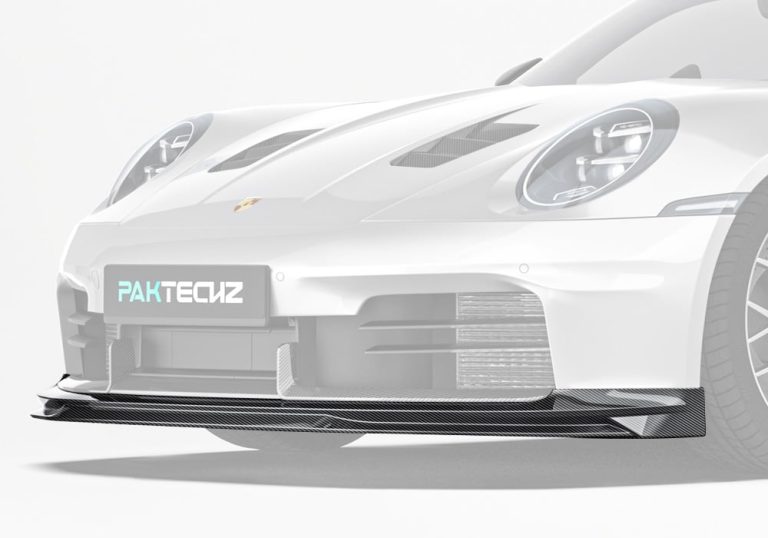 ลิ้นหน้าคาร์บอนไฟเบอร์ Porsche 911 992.2 PAKTECHZ