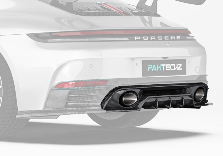 ดิฟฟิวเซอร์หลังตัวล่างคาร์บอนไฟเบอร์ Porsche 911 992.2 PAKTECHZ