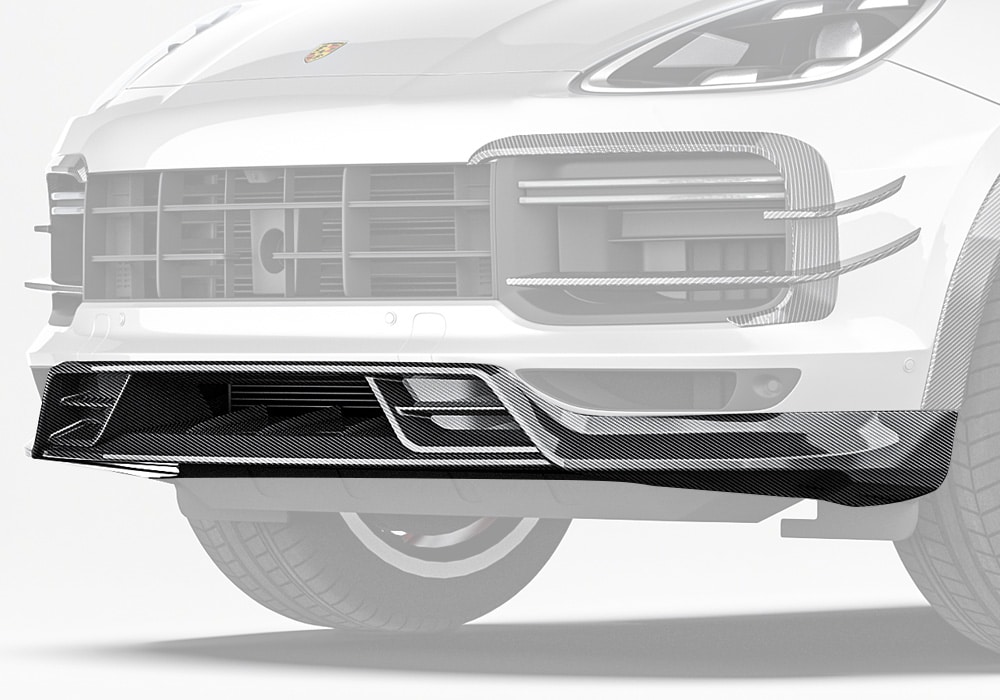ลิ้นหน้าคาร์บอนไฟเบอร์ Porsche Cayenne PAKTECHZ