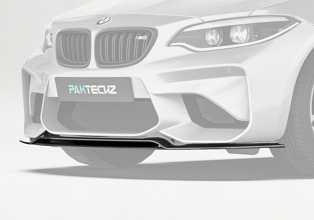 ลิ้นหน้าคาร์บอนไฟเบอร์ BMW M2 F87 PAKTECHZ