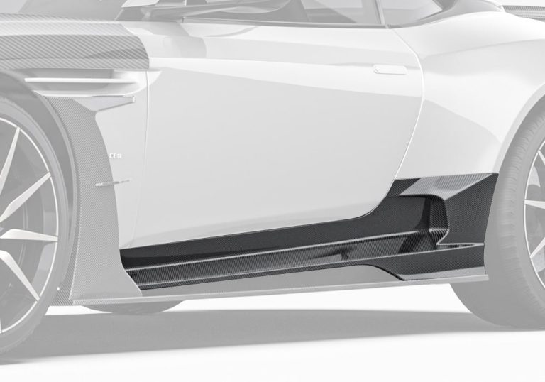 สเกิร์ตข้างตัวบนคาร์บอนไฟเบอร์ Aston Martin DB11 PAKTECHZ