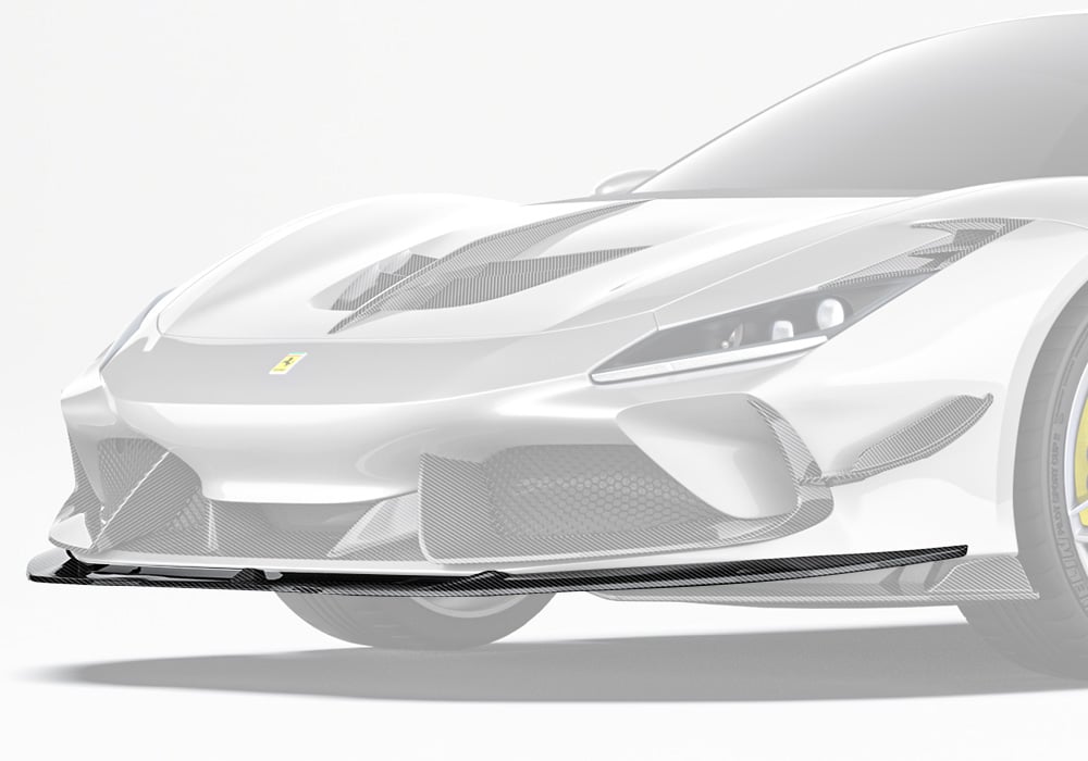 ลิ้นหน้าตัวล่างคาร์บอนไฟเบอร์ Ferrari F8 PAKTECHZ
