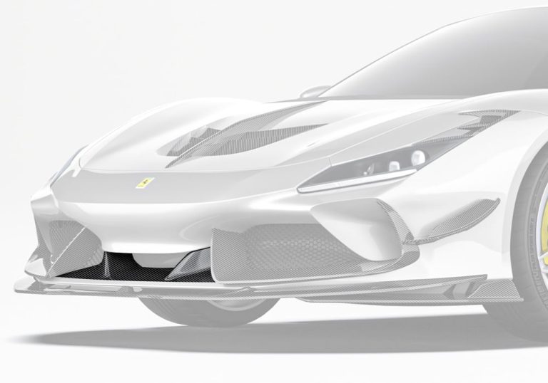 ลิ้นหน้าตัวบนคาร์บอนไฟเบอร์ Ferrari F8 PAKTECHZ