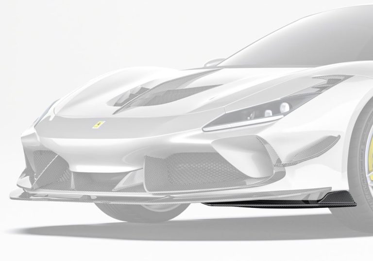 สปลิตเตอร์มุมหน้าคาร์บอนไฟเบอร์ Ferrari F8 PAKTECHZ F8 Tributo