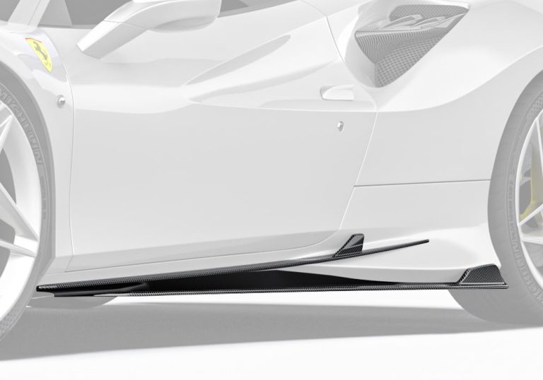 สเกิร์ตข้างคาร์บอนไฟเบอร์ Ferrari F8 PAKTECHZ F8 Tributo
