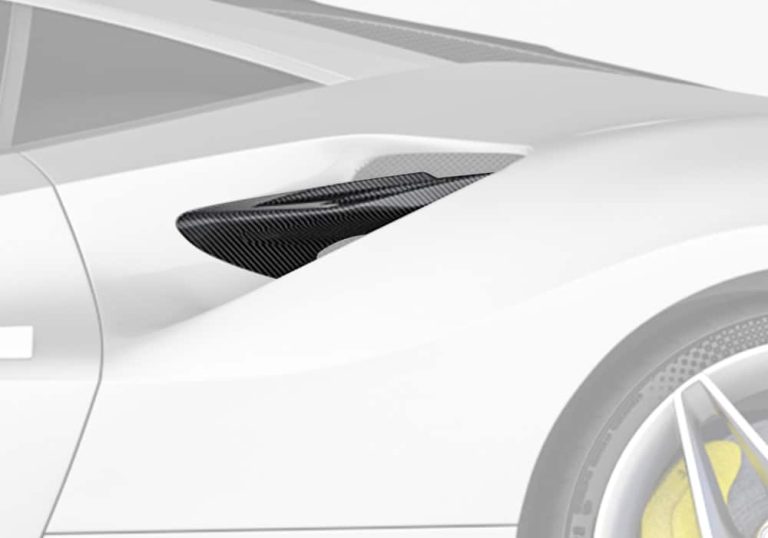 ช่องรับลมหลังคาร์บอนไฟเบอร์ Ferrari F8 PAKTECHZ F8 Tributo