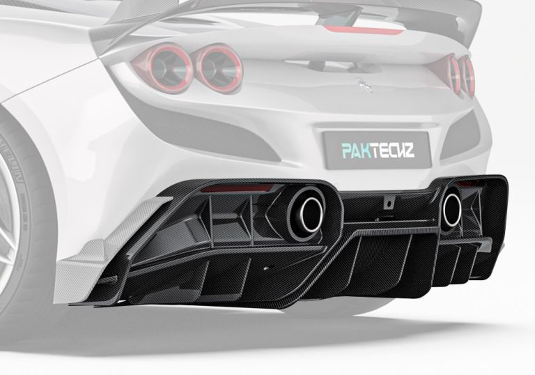 ดิฟฟิวเซอร์หลังคาร์บอนไฟเบอร์ Ferrari F8 PAKTECHZ F8 Tributo