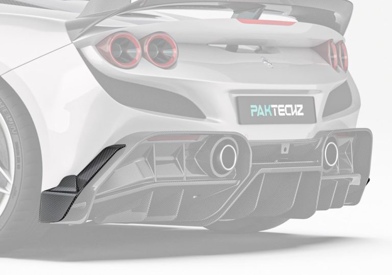 สปลิตเตอร์ข้างด้านหลังคาร์บอนไฟเบอร์ Ferrari F8 PAKTECHZ