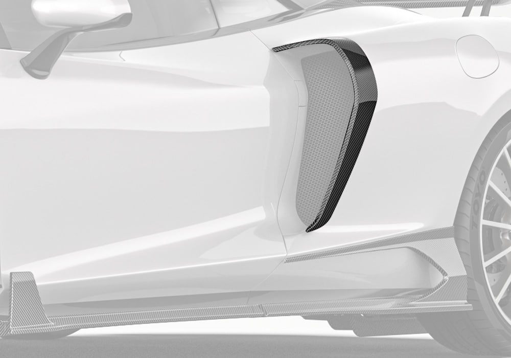 High-definition close-up showcasing the precise carbon fiber weave, vent design, and UV-resistant glossy finish
