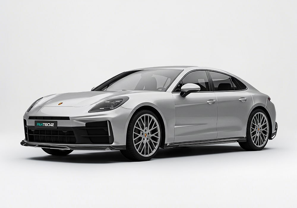 Porsche Panamera 2024 with a complete Carbon Fiber Aero Kit transforming its exterior and performance