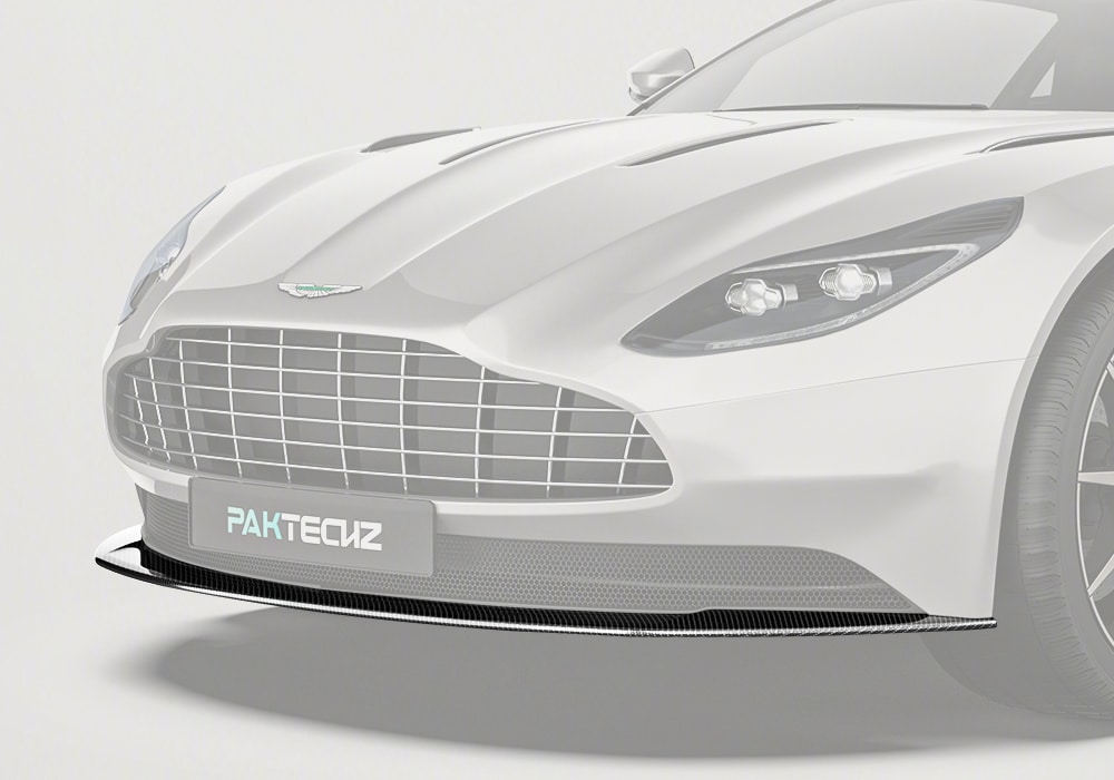 Aston Martin DB11 fitted with Carbon Fiber Front Lip, delivering a sleek and aggressive frontal design