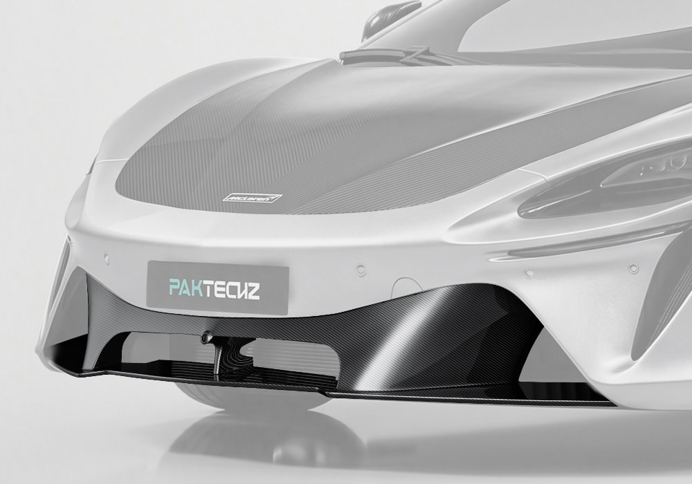 McLaren Artura fitted with the Carbon Fiber Front Lip, showcasing improved front-end aesthetics and aerodynamic functionality