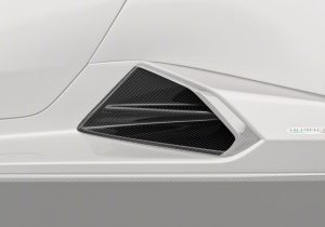 Lamborghini Huracan EVO RWD featuring Carbon Fiber Side Skirt Vent Trims seamlessly installed for a sporty and bold look