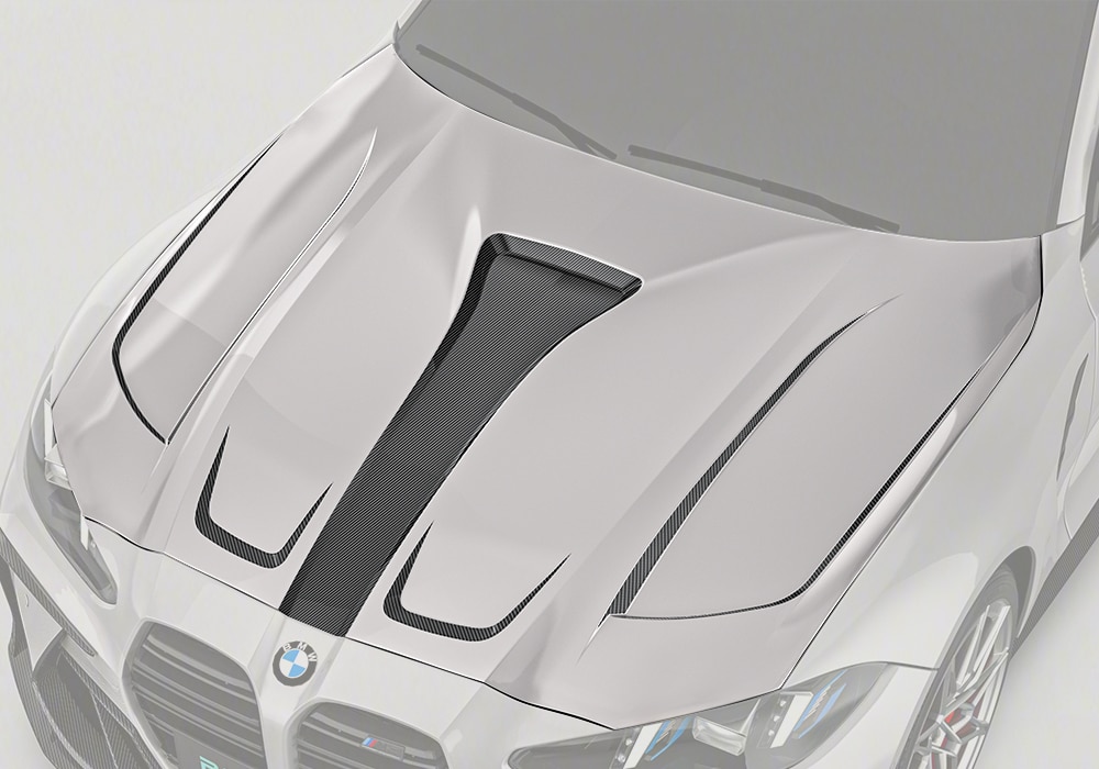 ฝากระโปรงหน้าคาร์บอนไฟเบอร์ BMW M4 G82 G83 PAKTECHZ