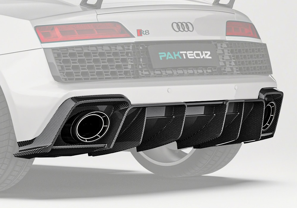 ดิฟฟิวเซอร์หลังคาร์บอนไฟเบอร์ Audi R8 PAKTECHZ