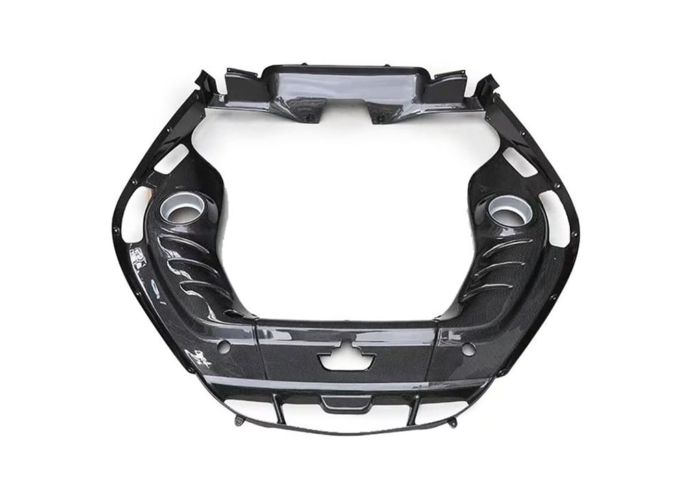 Ferrari 296 GTB/GTS engine bay featuring sleek Carbon Fiber Covers with a high-gloss finish