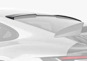 A detailed image of the carbon fiber weave and glossy UV-resistant coating, highlighting material quality and premium craftsmanship