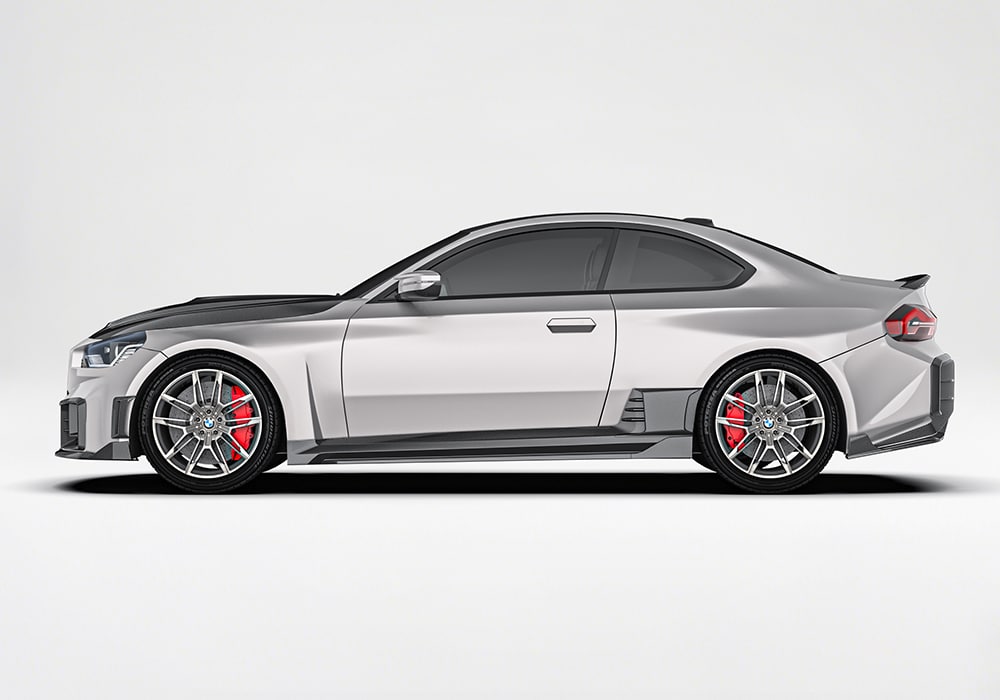 Image illustrating how the Carbon Fiber Rear Diffuser is seamlessly installed, enhancing aerodynamic performance and rear-end aggression