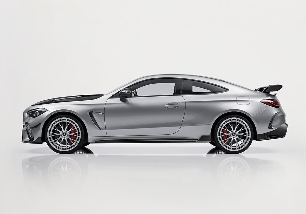 Benz AMG CLE53 carbon fiber side skirts, designed to complement the factory lines while improving side airflow management