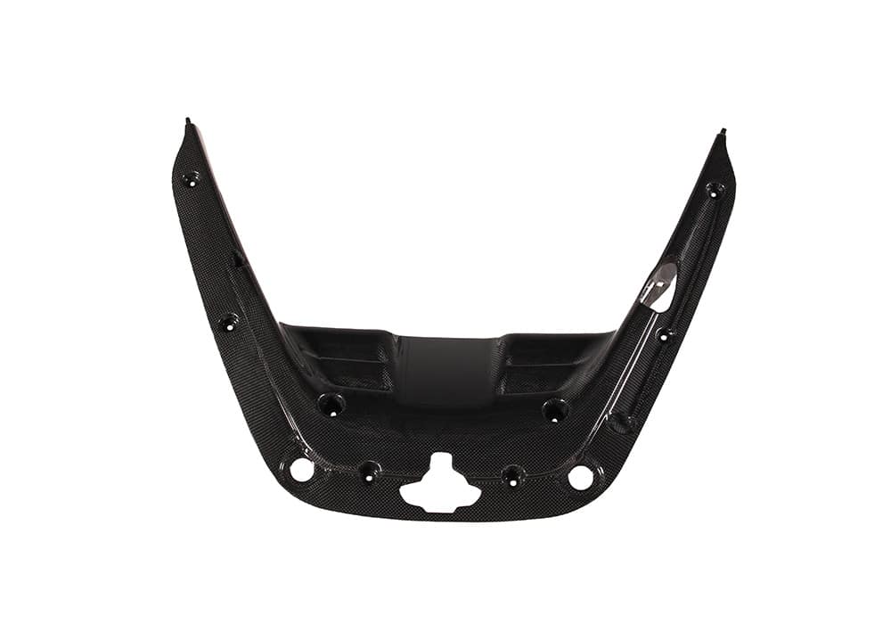 Ferrari SF90 Carbon Fiber Engine Bay Covers flawlessly installed, adding elegance and style to the engine compartment
