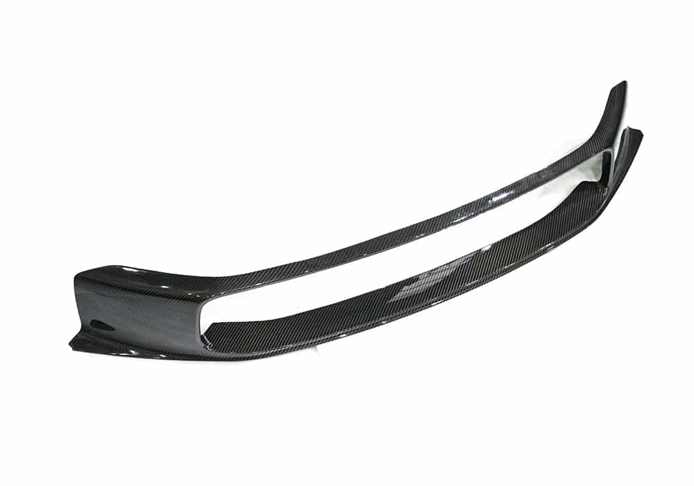 Side-angle image of Porsche 992 GT3 RS Carbon Fiber Grille demonstrating precision fitment