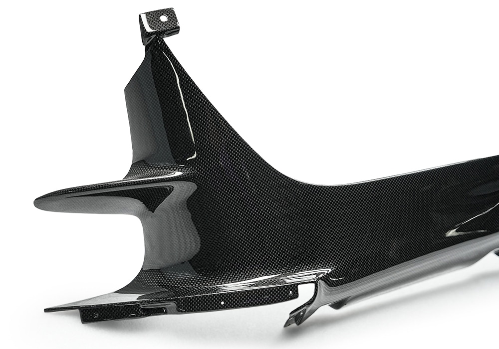 High-quality studio image of Ferrari 812 Carbon Fiber Front Air Intake showing design details
