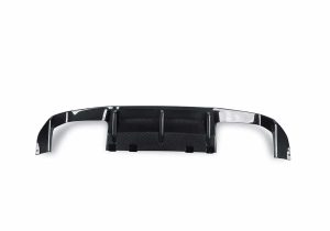 Step-by-step illustration of how the rear diffuser attaches securely to the BMW M2 F87 with OEM-grade fitment