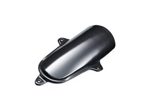 Studio shot of the Carbon Fiber Instrument Cluster Trim for Ferrari F8, emphasizing sleek contours
