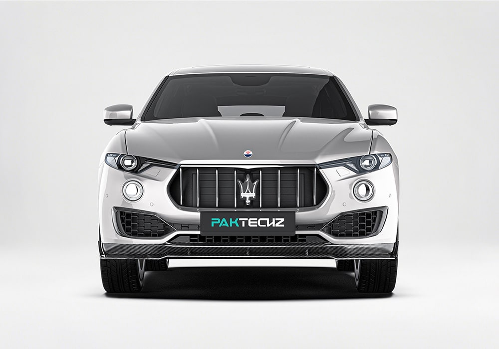Close-up of the carbon fiber rear diffuser, crafted for aerodynamics and adding a sporty rear look