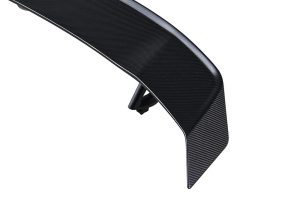 Close-up showcasing the rear wing’s adjustable features, allowing drivers to optimize the wing angle for improved aerodynamics and handling