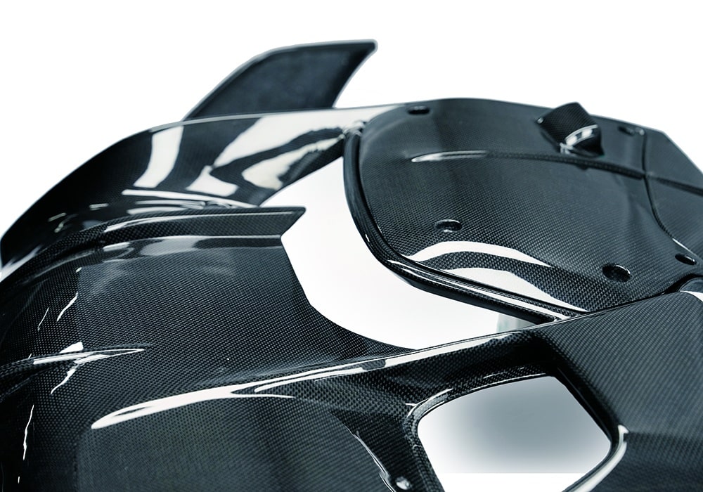 Ferrari Purosangue with a complete carbon fiber kit, including the Rear Diffuser for a cohesive, high-performance look