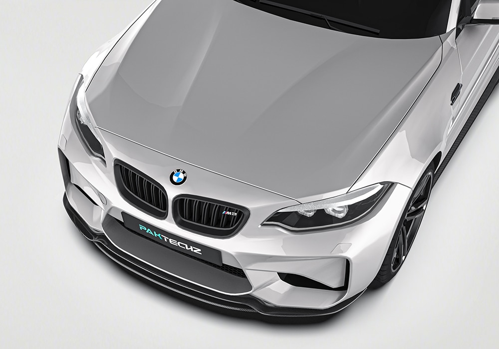 High-definition close-up image showcasing the premium carbon fiber weave and glossy finish of the body kit’s component