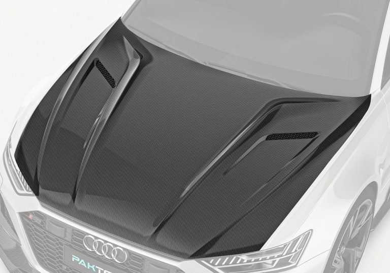 ฝากระโปรงหน้าคาร์บอนไฟเบอร์ Audi RS6 C8 PAKTECHZ