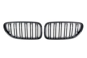 กระจังหน้า BMW F06/F12/F13 เส้นคู่ สีดำเงา