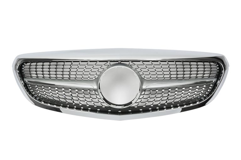 กระจังหน้า W205 ทรง Diamond สำหรับ Executive สีโครเมี่ยม ขอบโครเมี่ยม
